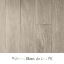 Parquet Chêne Massif Verni Blanc de Lin