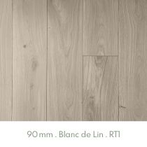 Parquet Chêne Massif Verni Blanc de Lin