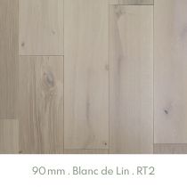 Parquet Chêne Massif Verni Blanc de Lin