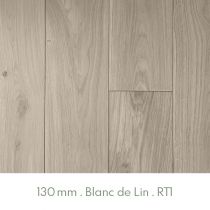 Parquet Chêne Massif Verni Blanc de Lin