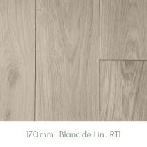 Parquet Chêne Massif Verni Blanc de Lin