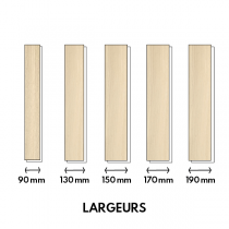Parquet Ch&ecirc;ne Massif Verni Bois Brut