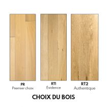 Parquet Ch&ecirc;ne Massif Verni Naturel