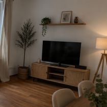 Parquet Ch�ne Massif Verni Noyer