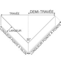 PARQUET CHÊNE MASSIF VIEILLI Point de Hongrie choix RT2N ép. 22mm