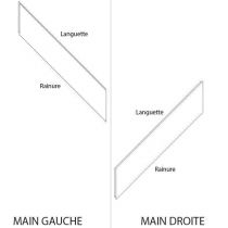 PARQUET CHÊNE MASSIF VIEILLI Point de Hongrie choix RT2N ép. 22mm