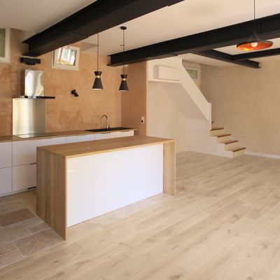 Parquet Contrecoll� Ch�ne Verni Aspect Bois Brut 13.5 mm x 130 RT2