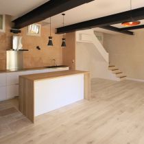 Parquet Contrecollé Chêne Verni Aspect Bois Brut 13.5 mm x 130 RT2