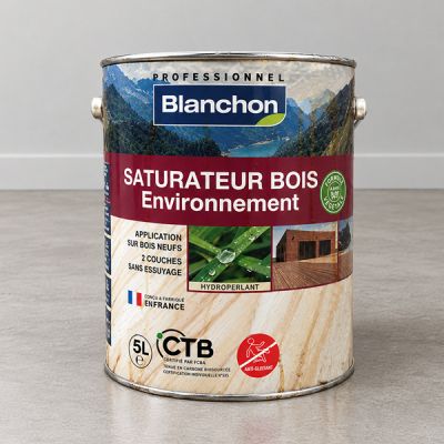 SATURATEUR BOIS ENVIRONNEMENT BIOSOURC� BLANCHON BOIS FONCE- EMBALLAGE IMPARFAIT