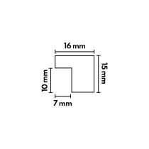 Seuil d\'arrêt Chêne Massif pour parquet 14mm