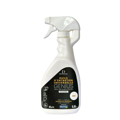 Spray huile d\'entretien universelle parquet MAT GENIUS BLANCHON 500ml