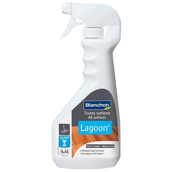 Spray nettoyant doux Blanchon Lagoon 0.5L pour parquet vitrifié et huilé