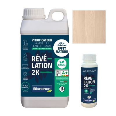 Vitrificateur Parquet REVELATION-2K Biosourc&eacute; Effet Nature (Invisible) Blanchon