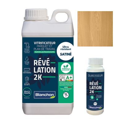 Vitrificateur Parquet REVELATION-2K Biosourc&eacute; Satin&eacute; Blanchon
